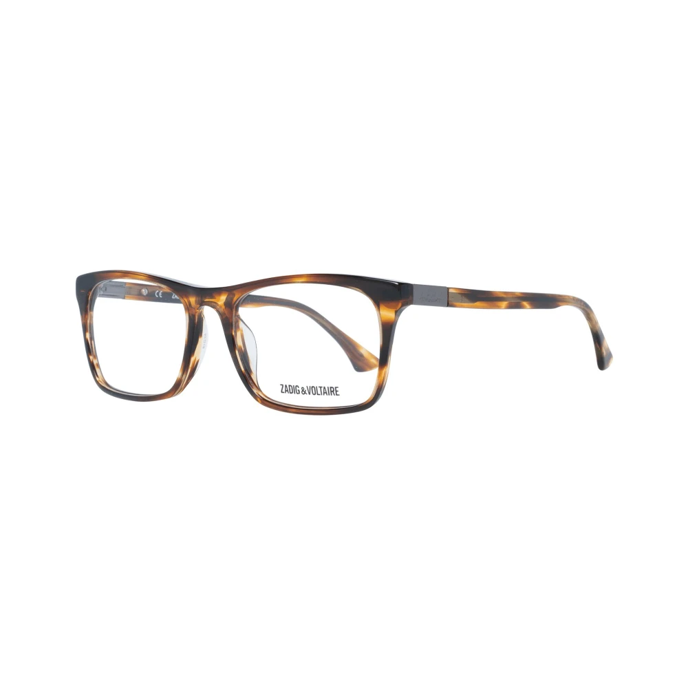 Zadig & Voltaire Stijlvolle bruine rechthoekige plastic optische monturen Brown Heren