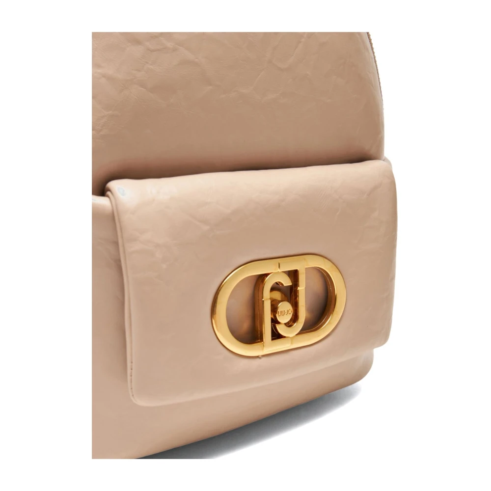 Liu Jo Beige Rugzak met Kettinghandvat Beige Dames