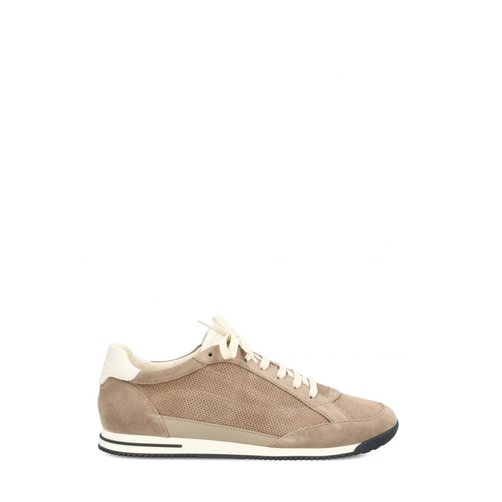 Brunello Cucinelli Suede Sneakers Heren Schoenen Bruin