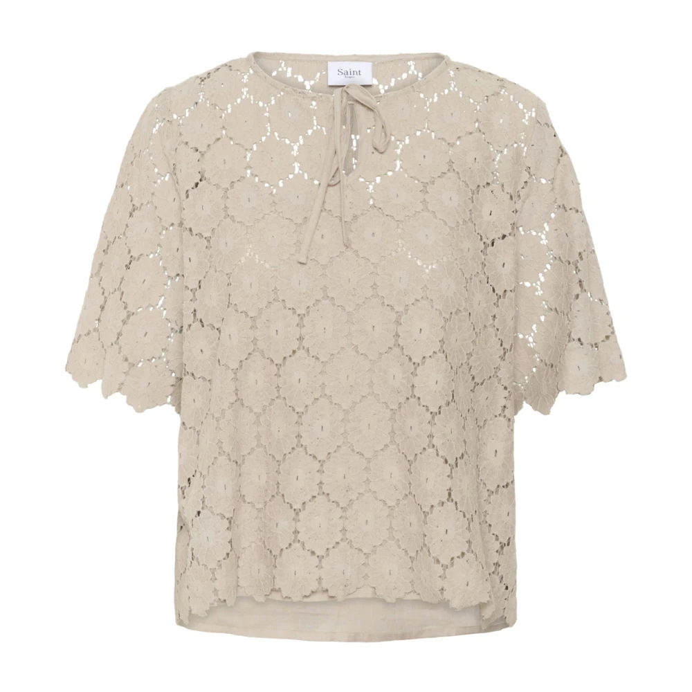 Saint Tropez Women's Beige Blouses, Xs, Blouses