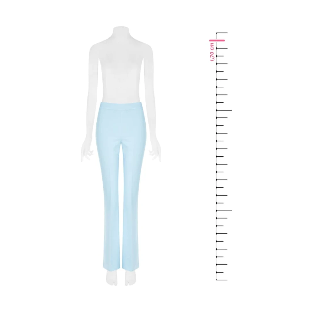 RINASCIMENTO Uitlopende Broek met Rits Blue Dames