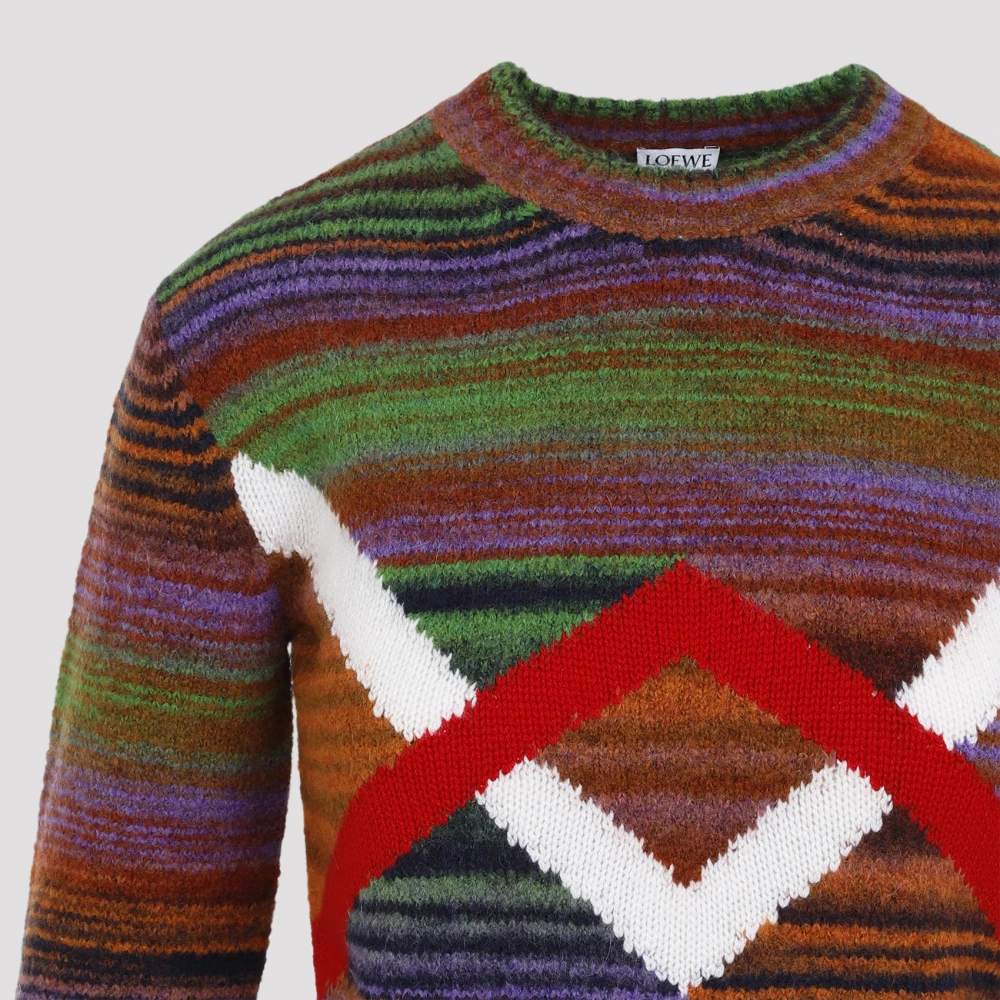Loewe Rood Witte Trui voor Vrouwen Multicolor Dames