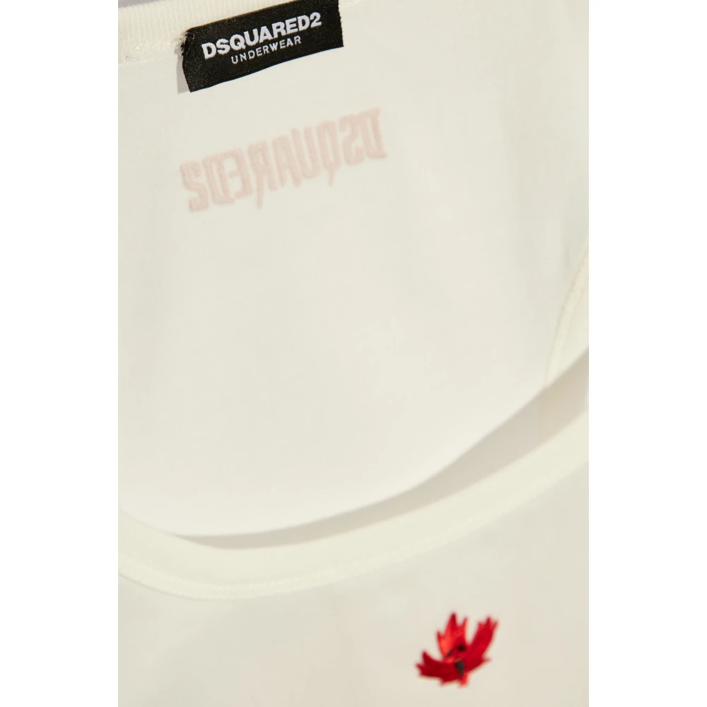 Dsquared2 Top uit de Ondergoedcollectie White Heren
