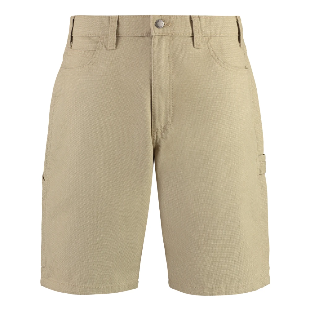 Dickies Katoenen shorts met twee voorzakken Beige Heren