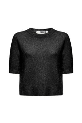 Kortärmad tröja med lurex-effekt