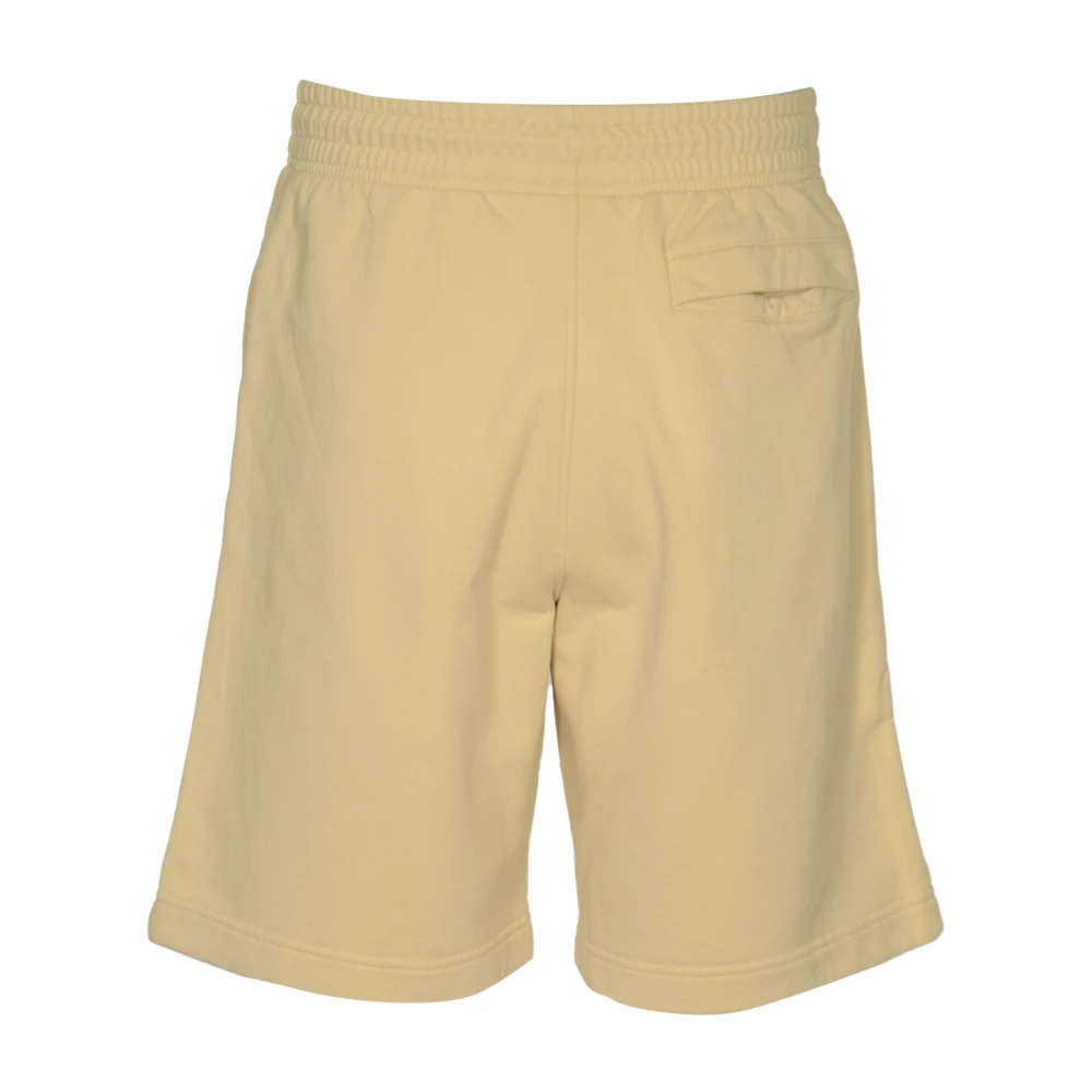 Maison Kitsuné Vossenhoofd Patch Oversize Jog Shorts Beige Heren