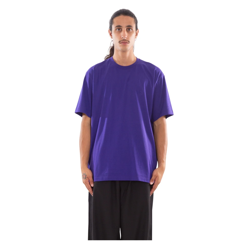 Y-3 Logo Tee in Cpurpl Purple Heren