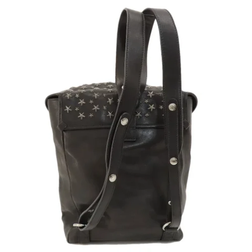 Jimmy Choo Pre-owned Leather backpacks Black Dames