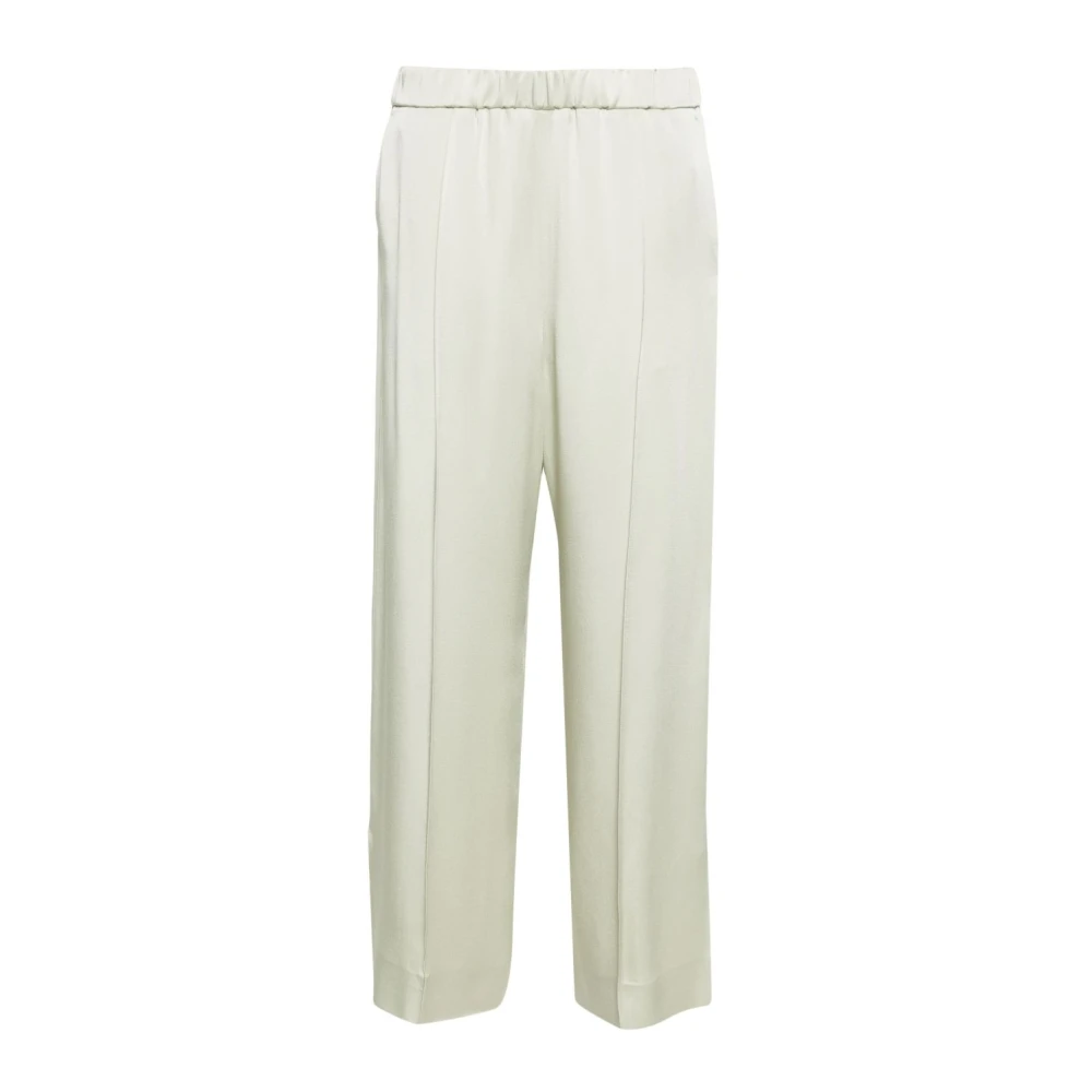 Jil Sander Wide-Leg Trousers - Female - Wide Trousers - Green - S - Trousers