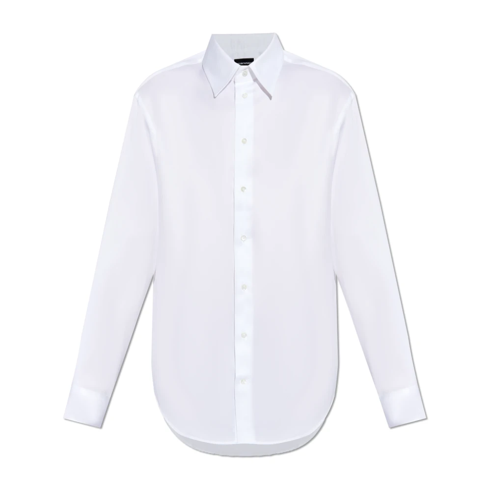 Emporio Armani Katoenen shirt White Heren