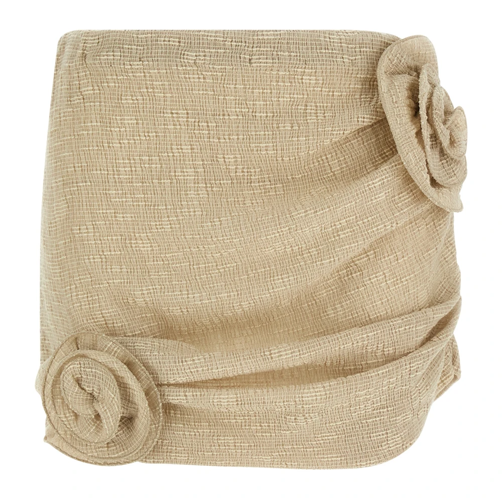 Magda Butrym Women's Beige Short Skirts, Xs, 02 Crepe Mini Skirt