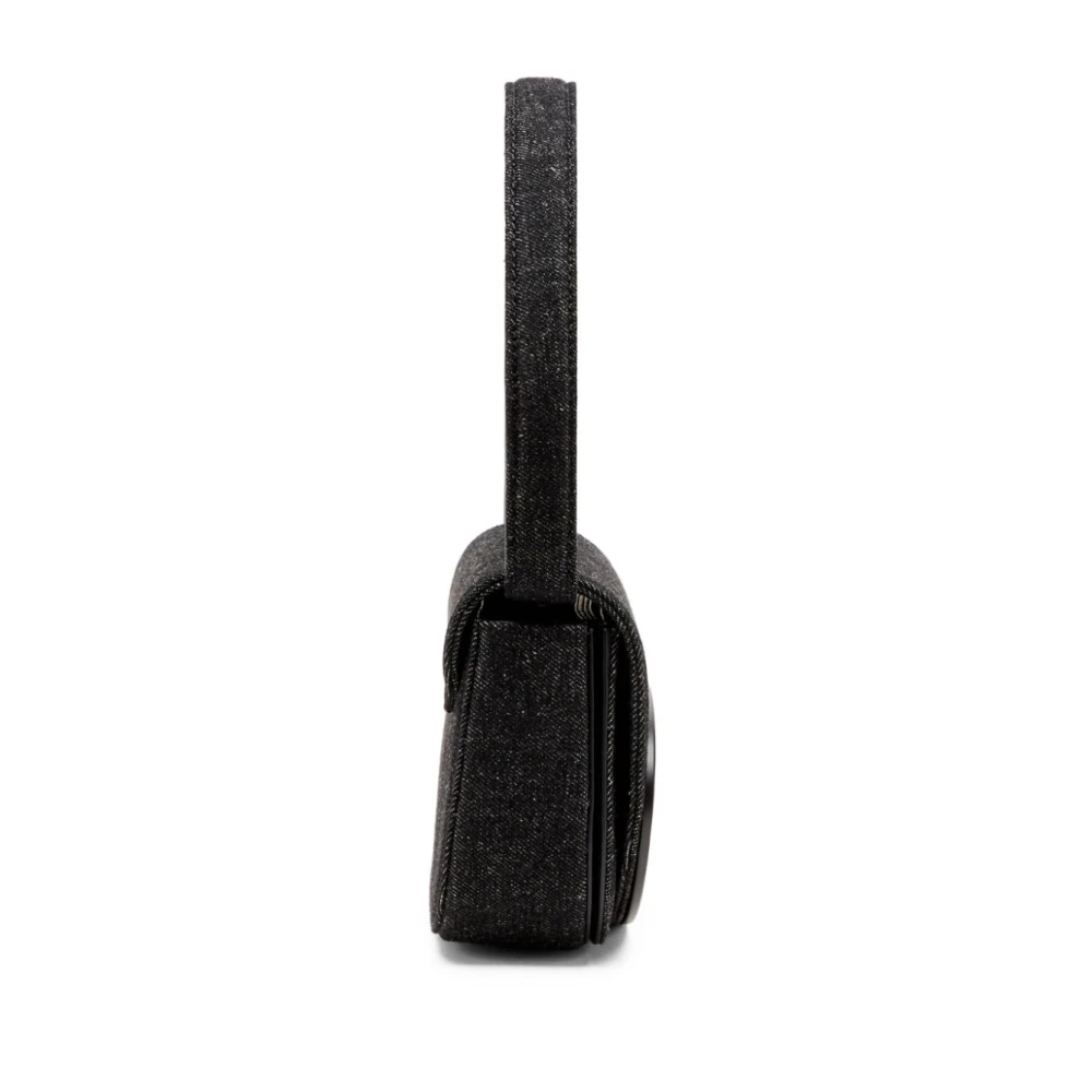 Diesel Canvas Leer Tonal Design Tas Black Dames