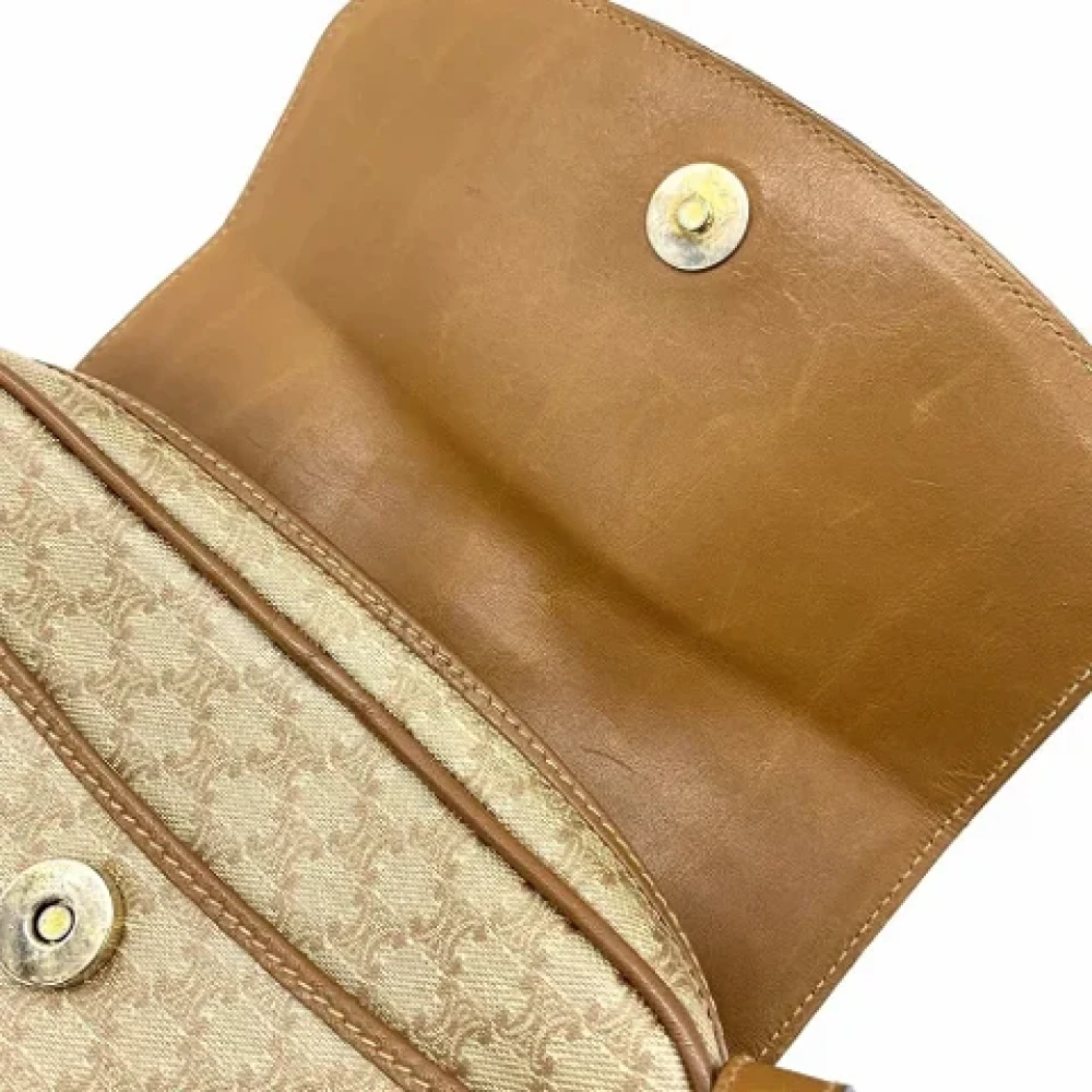 Celine Vintage Pre-owned Plastic celine-bags Beige Dames