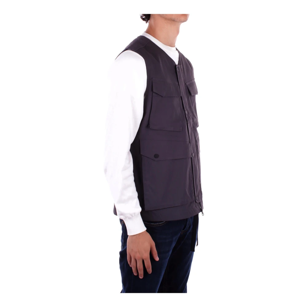 Carhartt WIP Logo Front Zip Jacket Vier Zakken Blue Heren