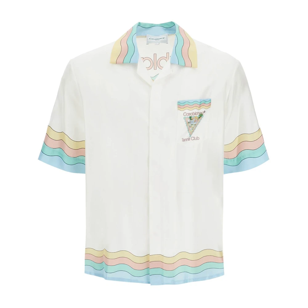 Casablanca Zijden Maison De Reve Shirt White Heren