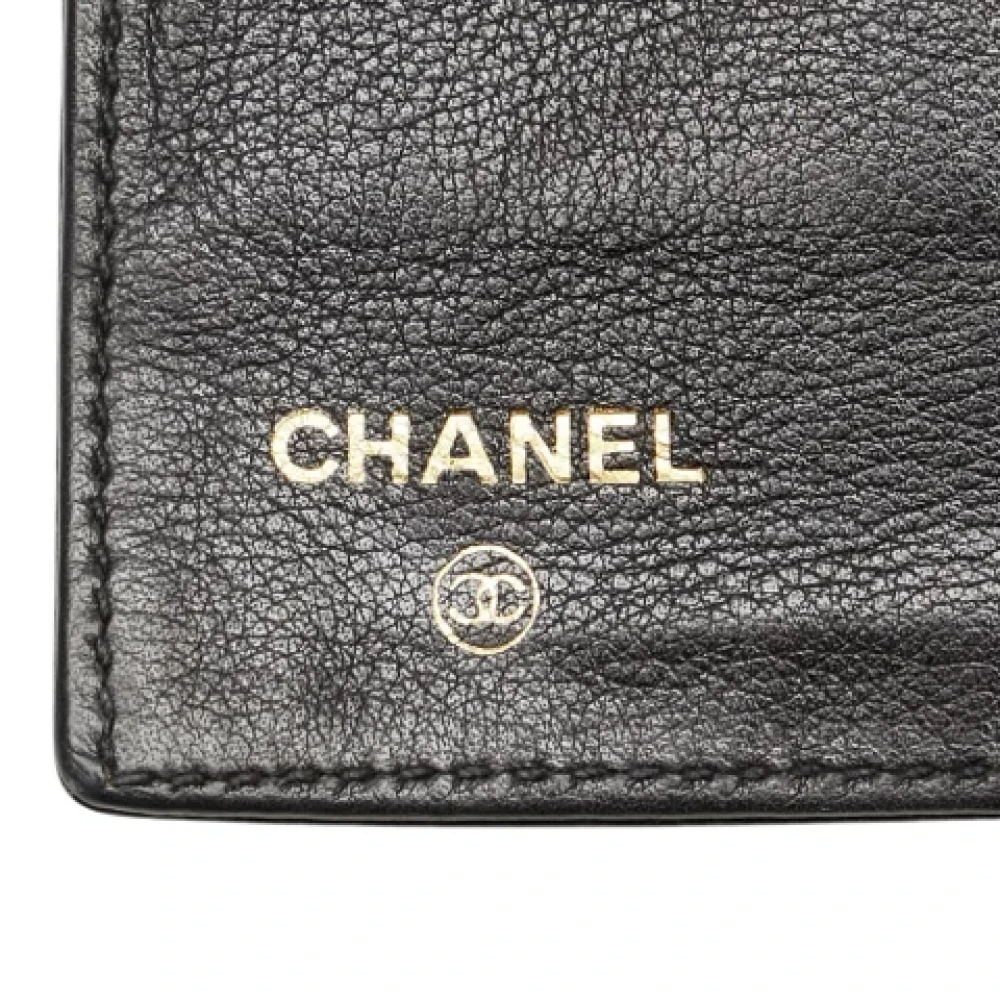 Chanel Vintage Pre-owned Leather wallets Black Dames