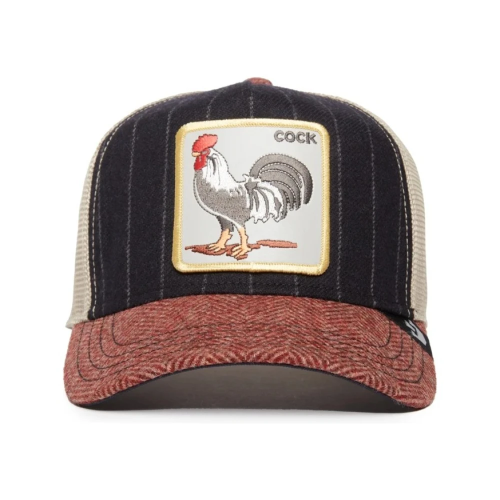 Goorin Bros Gestreepte haan truckerpet Multicolor Heren