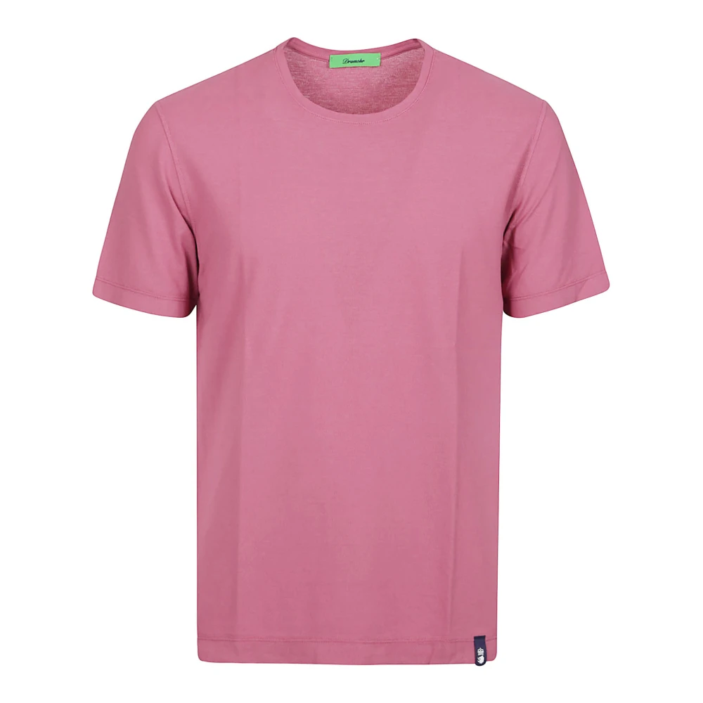 Drumohr Peonia Katoenen T-Shirt Pink Heren
