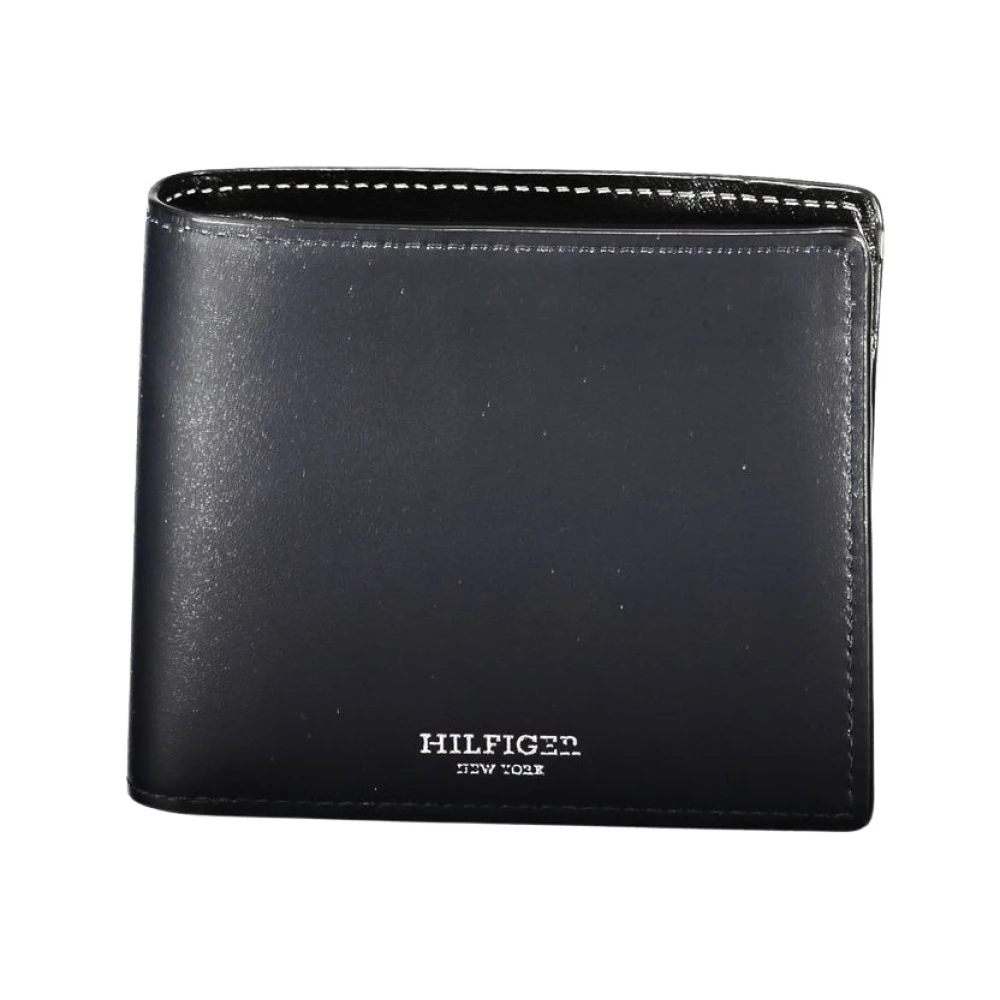 Tommy Hilfiger Blå Läderplånbok