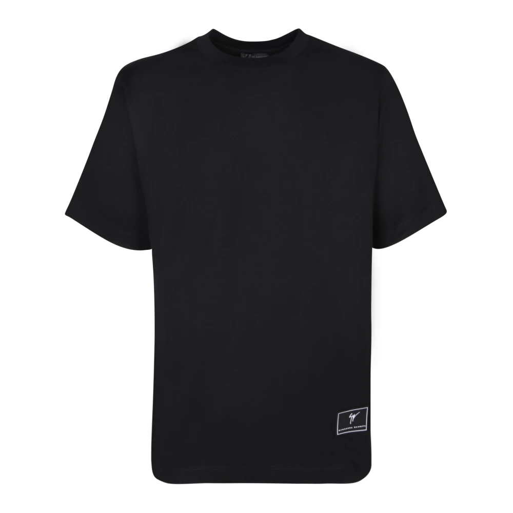 Giuseppe zanotti Zwart T-shirt Klassieke Stijl Black Heren