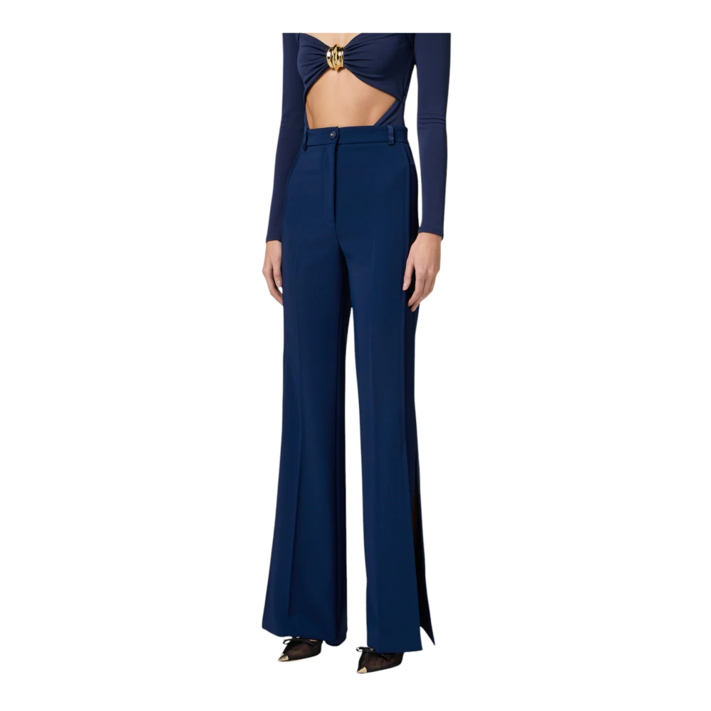 Elisabetta Franchi Stijlvolle Broek voor Vrouwen Blue Dames