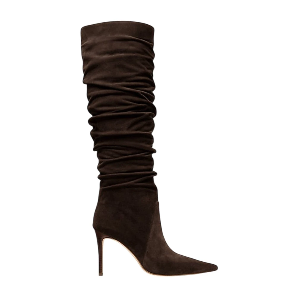 Michael Kors Donna Marrone - Stivale Dawn In Camoscio - Shoes - 36 Eu - Immagine 4
