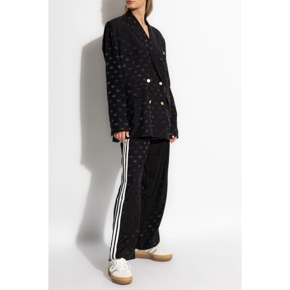 adidas Originals Broek met monogram Black Dames
