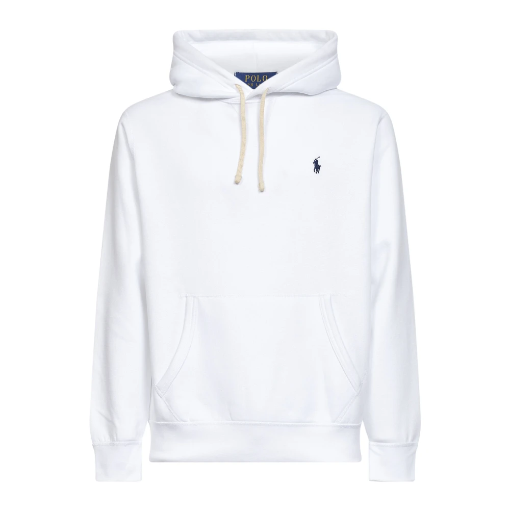 Polo Ralph Lauren Men's White Hoodies, S, Jumpers