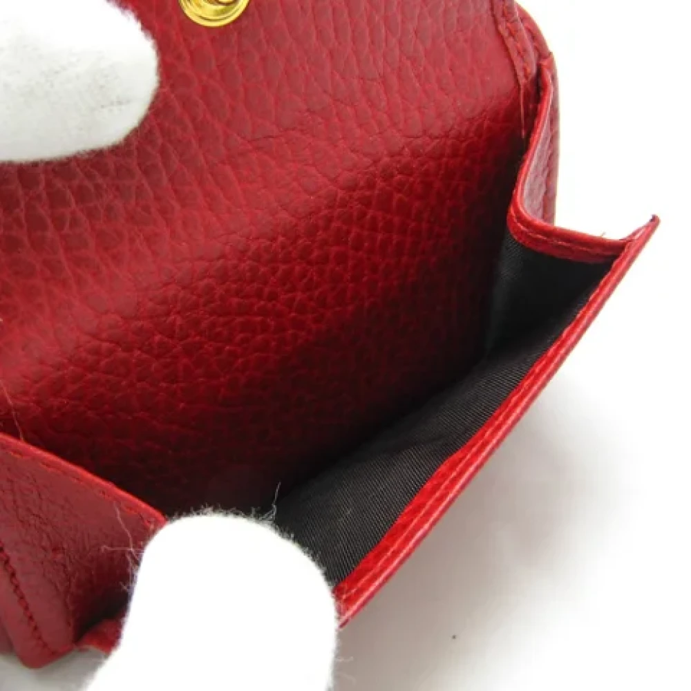 Gucci Vintage Pre-owned Leather wallets Red Dames