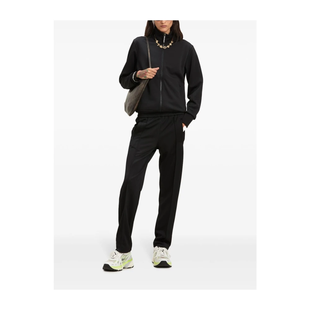 Palm Angels Zwarte broek met elastische tailleband Black Dames