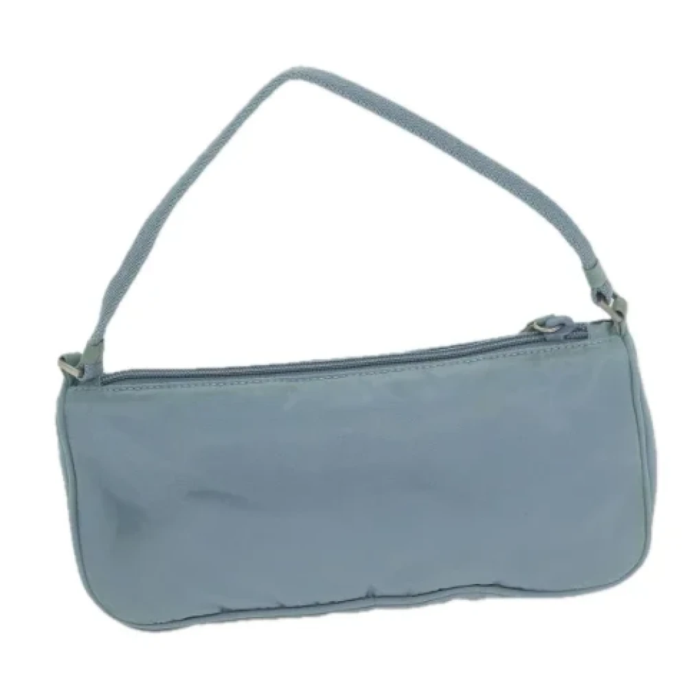 Prada Vintage Pre-owned Nylon prada-bags Blue Dames