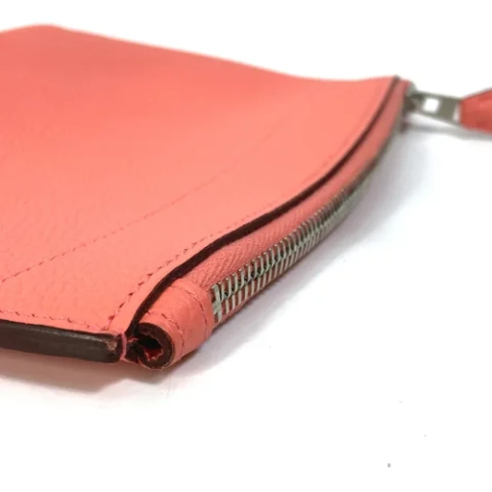Hermès Vintage Pre-owned Leather pouches Pink Dames