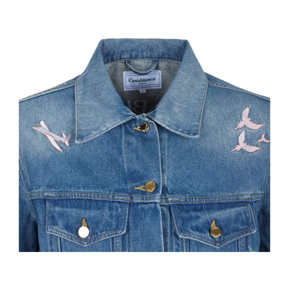 Casablanca Denim Tennis Club Jack Zwart Blue Heren