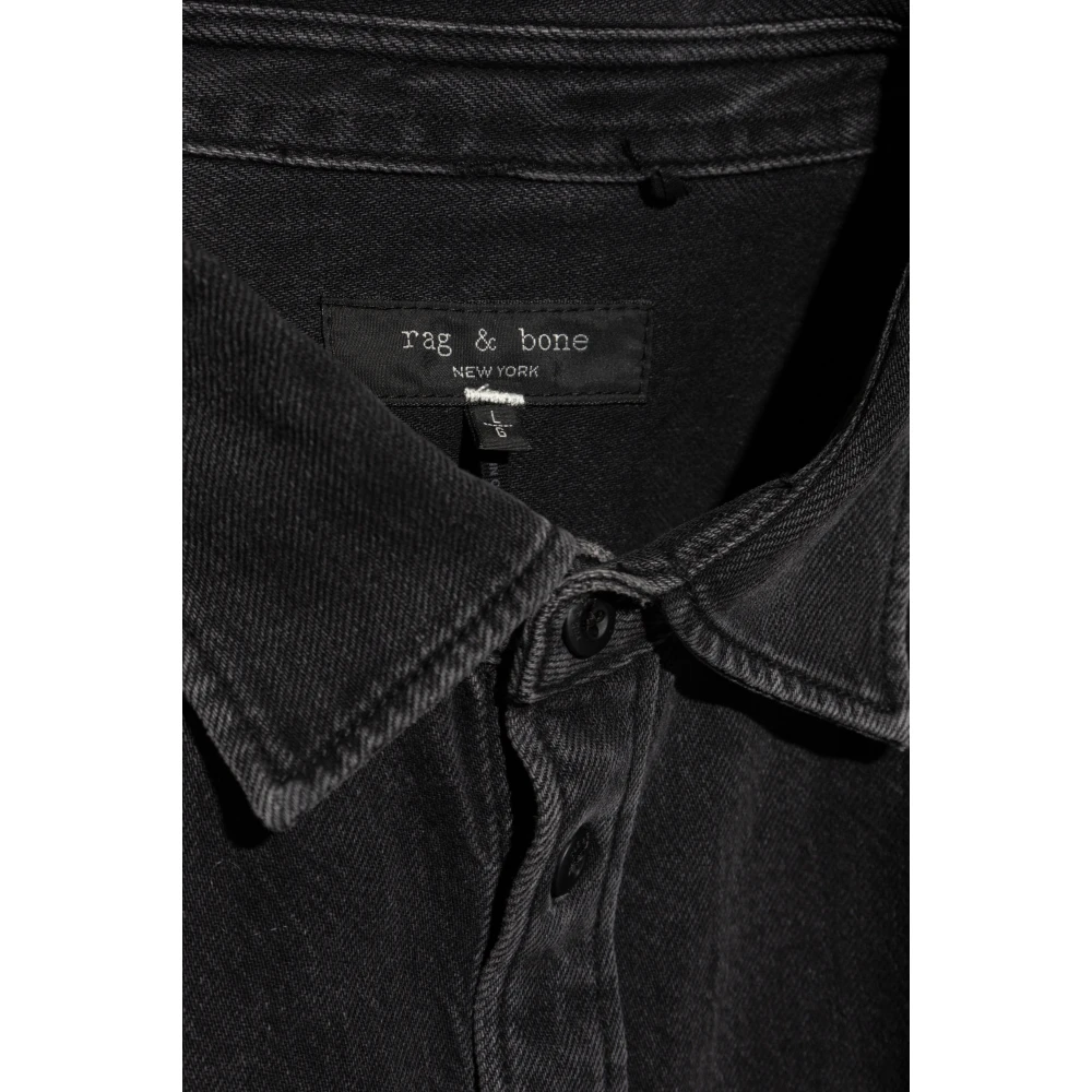 Rag & Bone Denim overhemd Black Heren