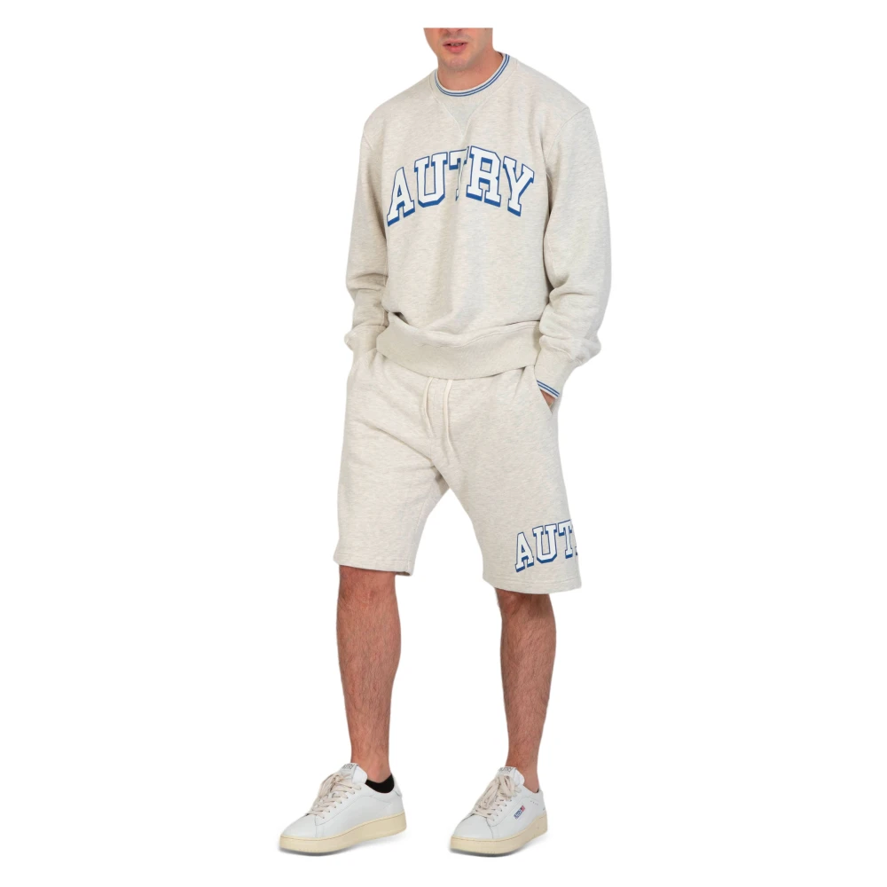 Autry Klassieke College Shorts voor dagelijks comfort Gray Heren