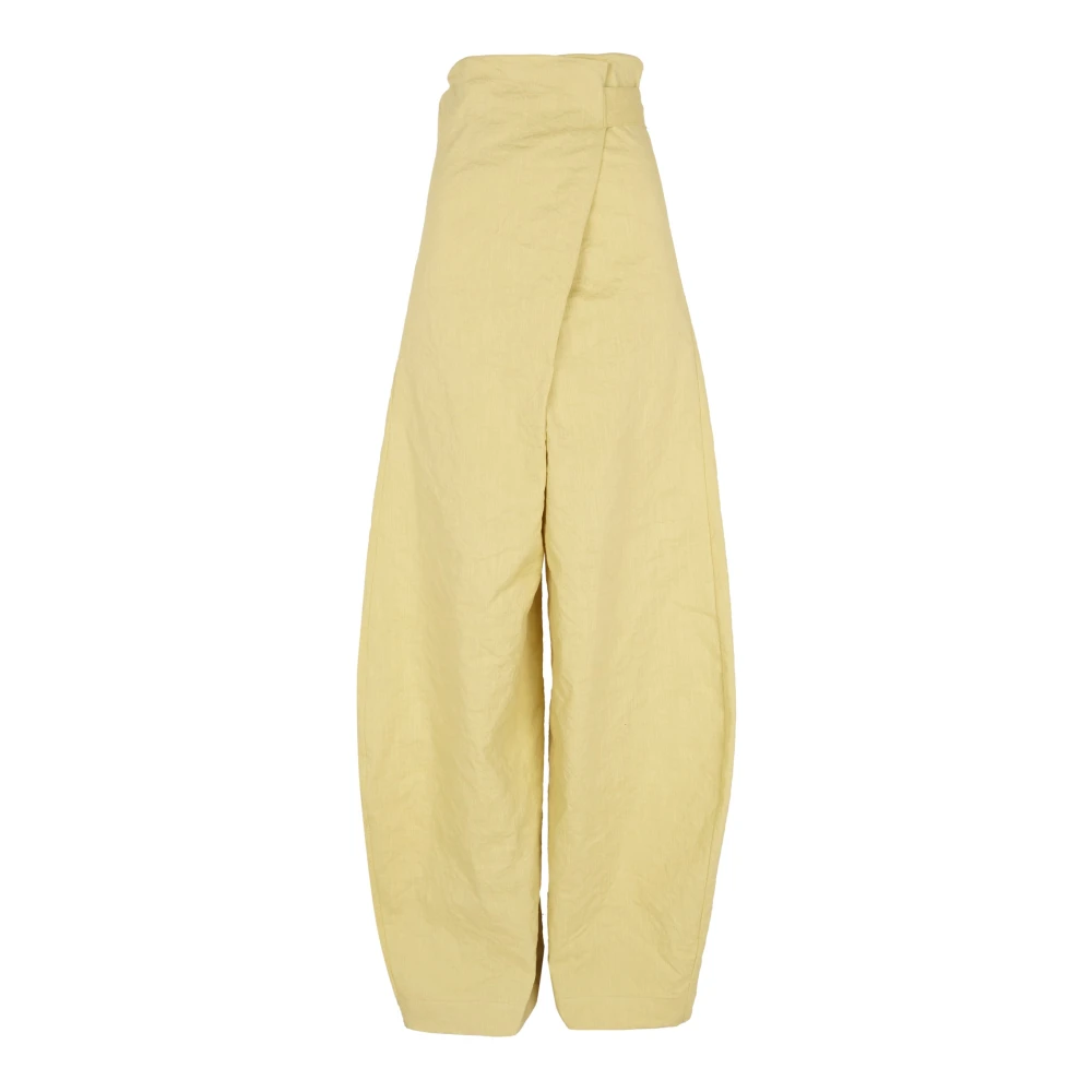 Cortana Citroen lichtgele hoge taille broek Yellow Dames