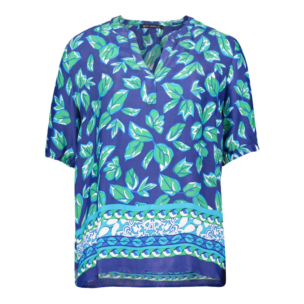 Betty Barclay Zomer Casual Korte Mouw Blouse Blue Dames