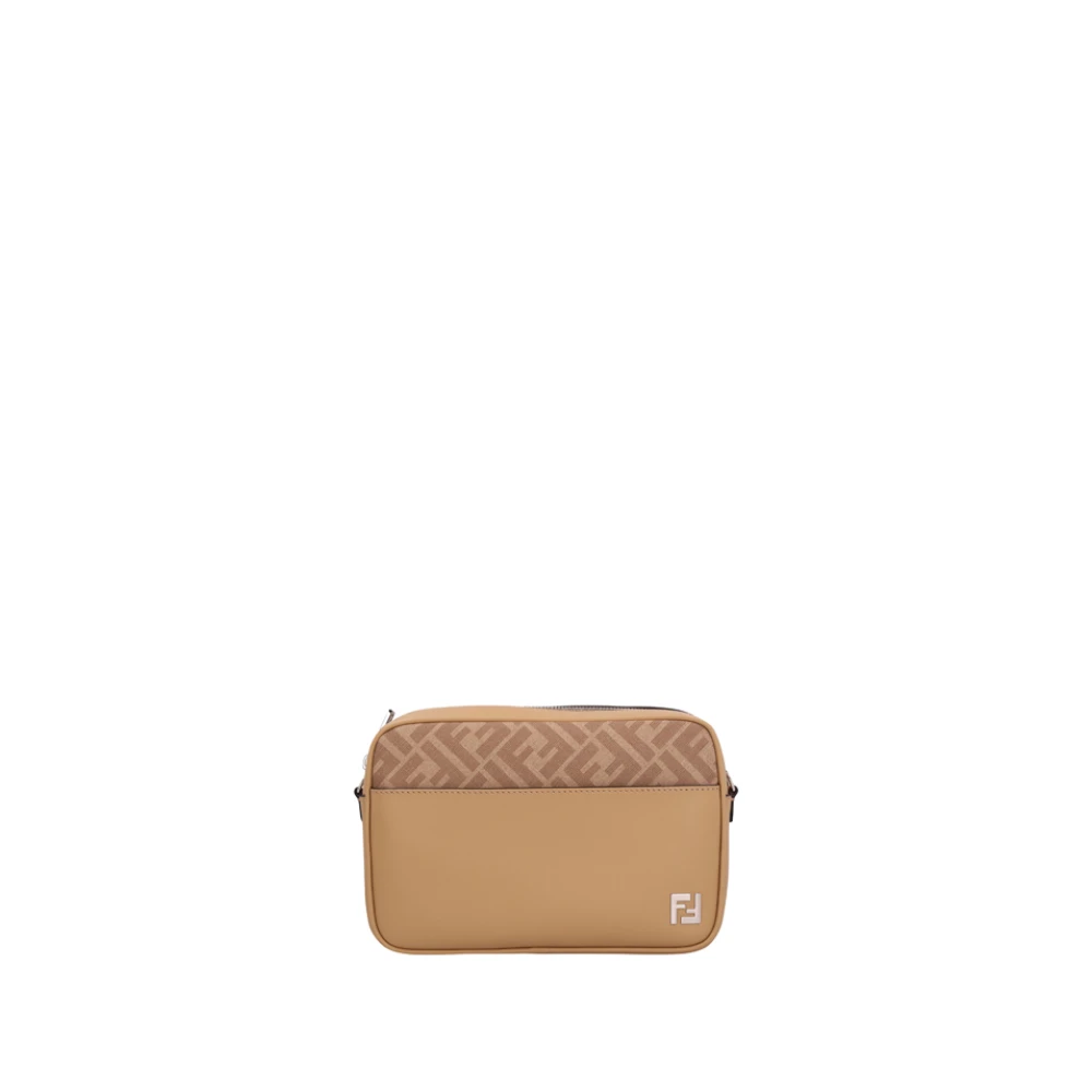 Fendi Mannelijk Beige Tassen Heren, One Size, Camera Case Met Cover