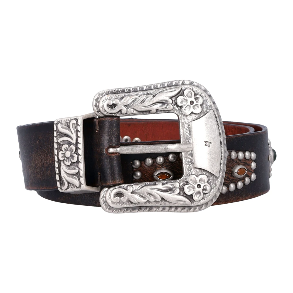 Golden Goose Women's Brown Lace Belt - Belts - 80 Cm - Accessories