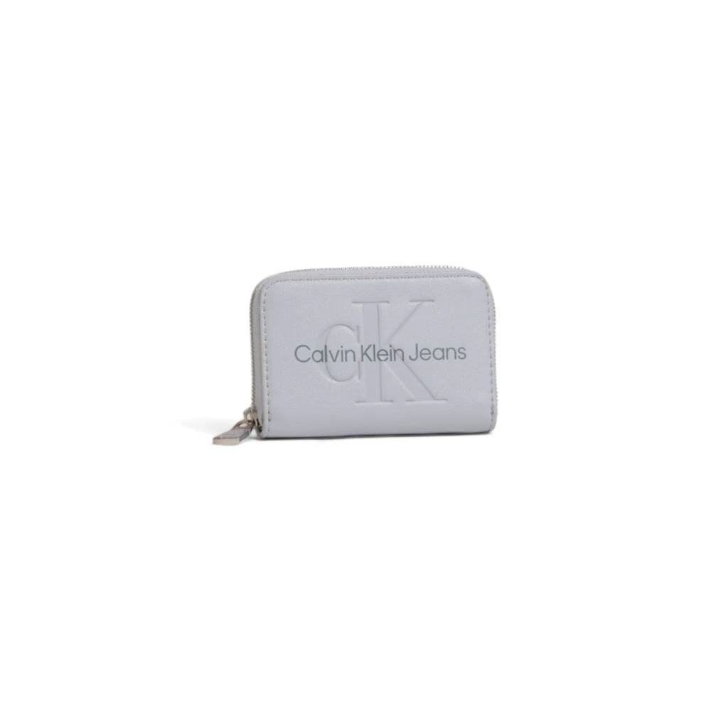 Calvin Klein Jeans Grijze Polyethyleen Portemonnee Vrouwen Herfst Winter Gray Dames