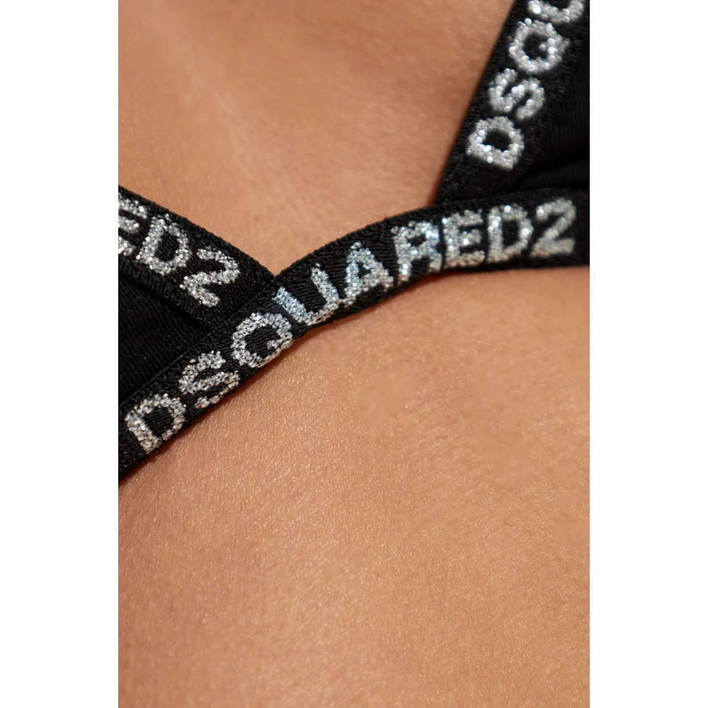 Dsquared2 Katoenen bh Black Dames