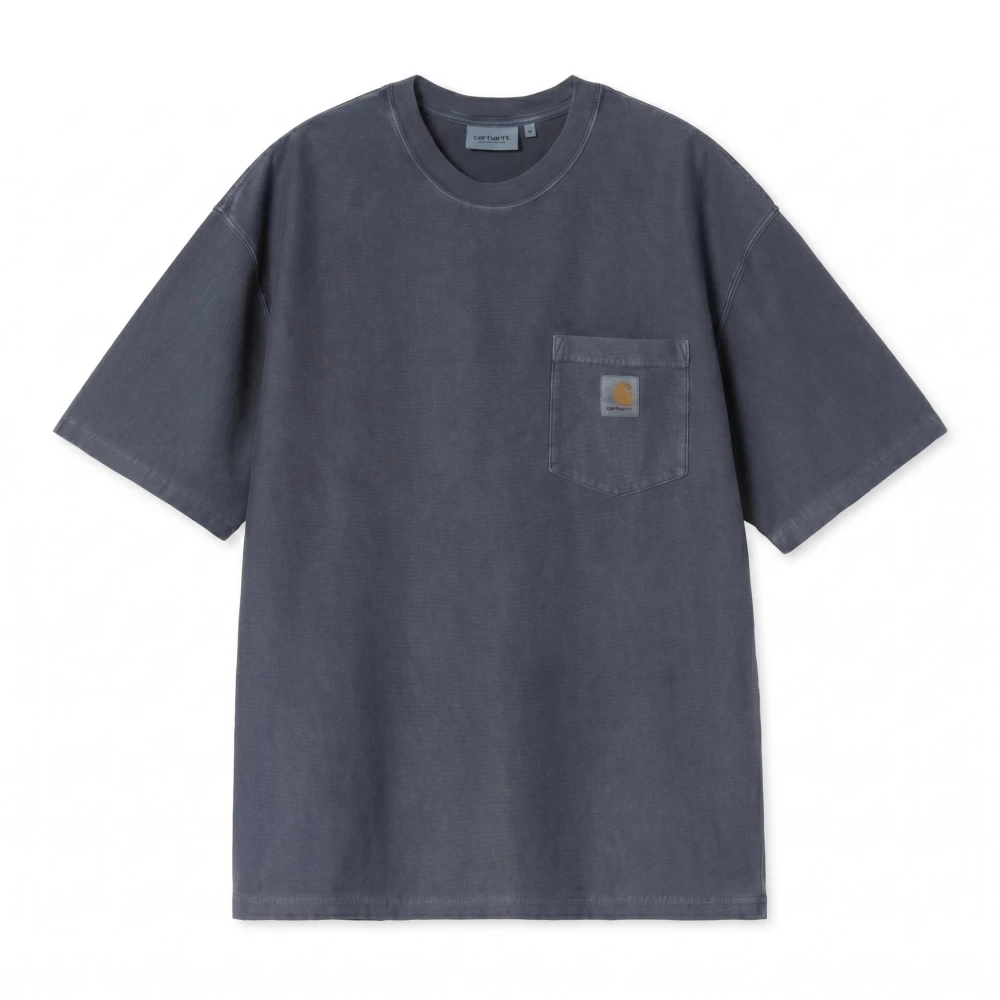 Carhartt Wip Blue T-Shirts, Male, S, S/S Loose Pocket T-Shirt