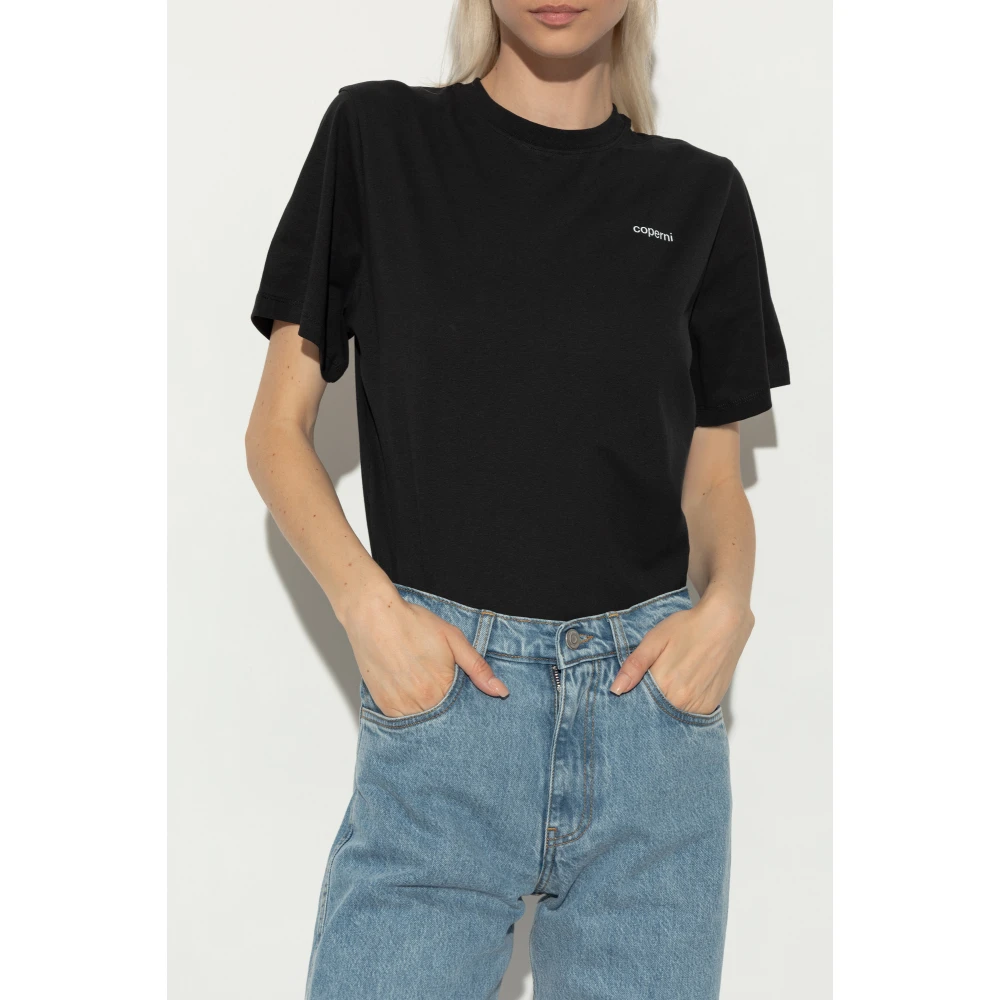 Coperni Bodysuit met logo Black Dames