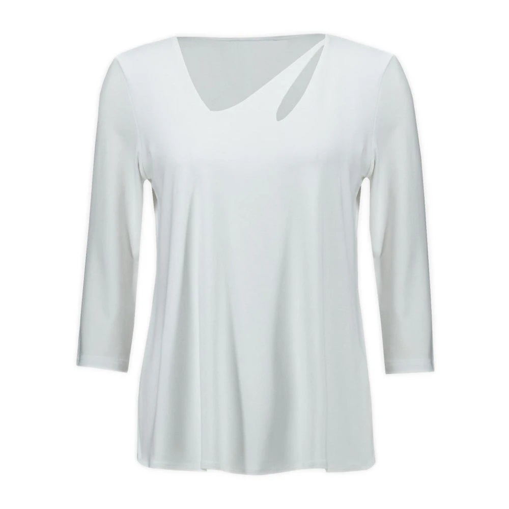 Joseph Ribkoff Mouwloze Top White Dames