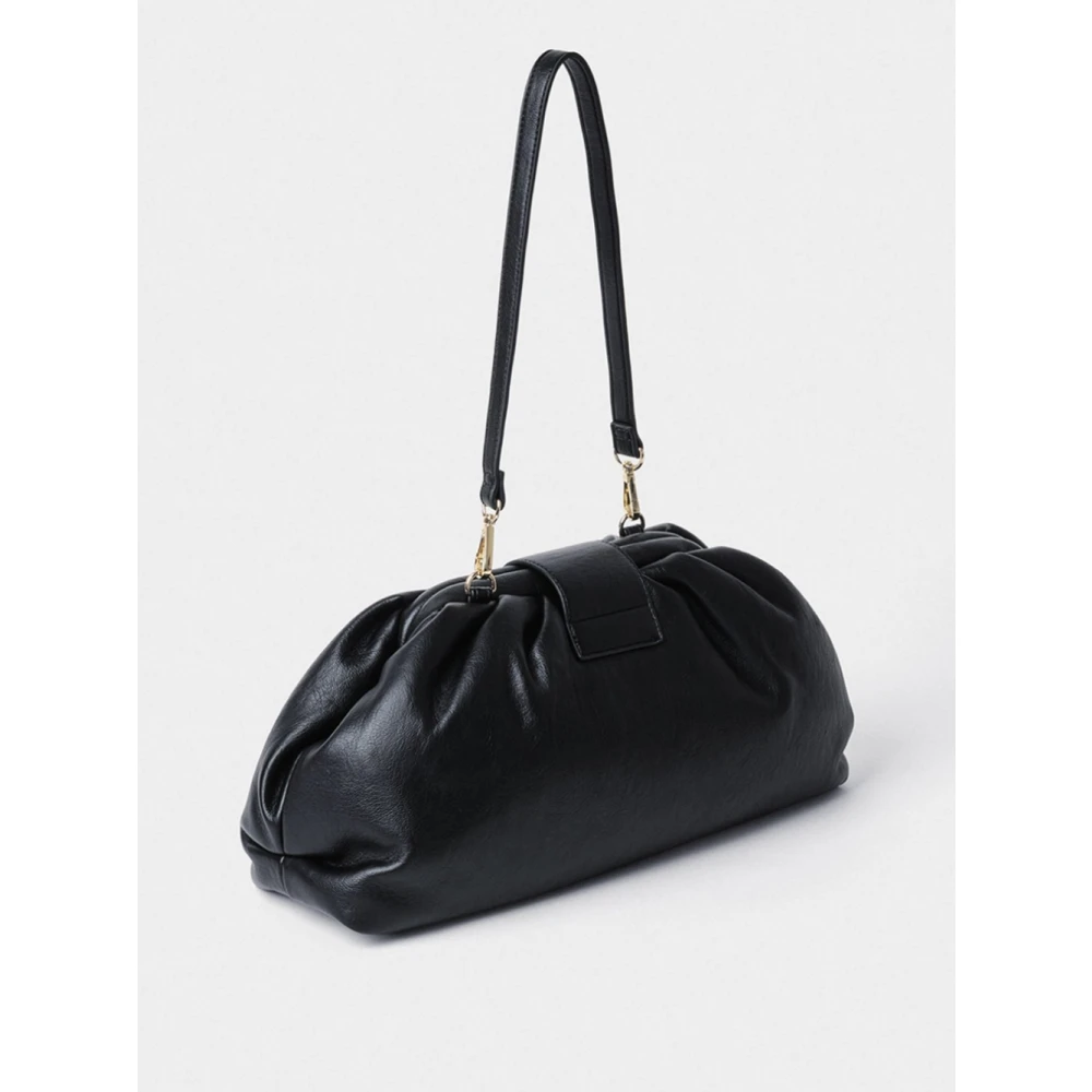 Gaëlle Paris Zwarte schoudertas met elegante applicatie Black Dames
