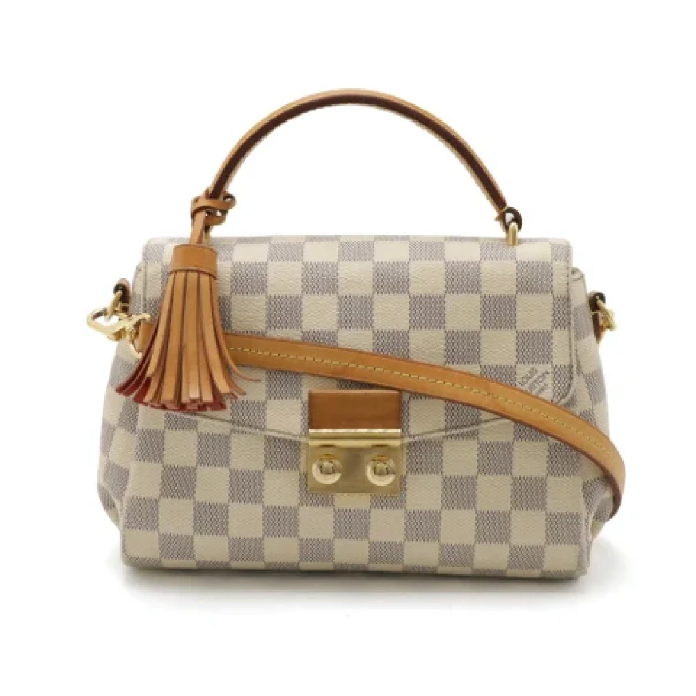 Louis Vuitton Vintage Pre-owned Plastic handbags Beige Dames
