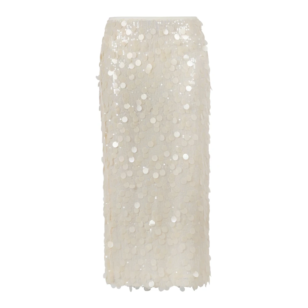 Semicouture Bloemenrok voor vrouwen White Dames