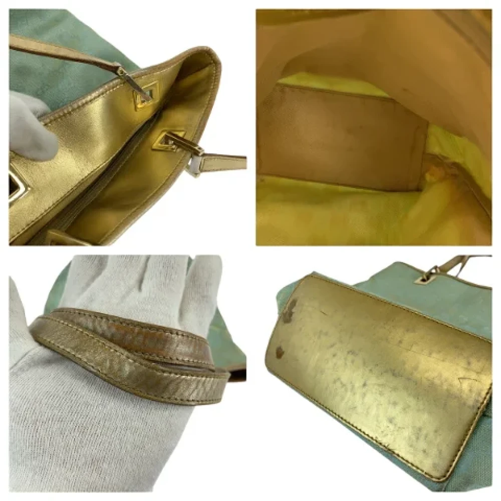 Gucci Vintage Pre-owned Canvas gucci-bags Green Dames