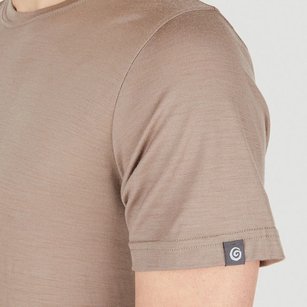 Ostrya Merino Trail Tee Brown Heren