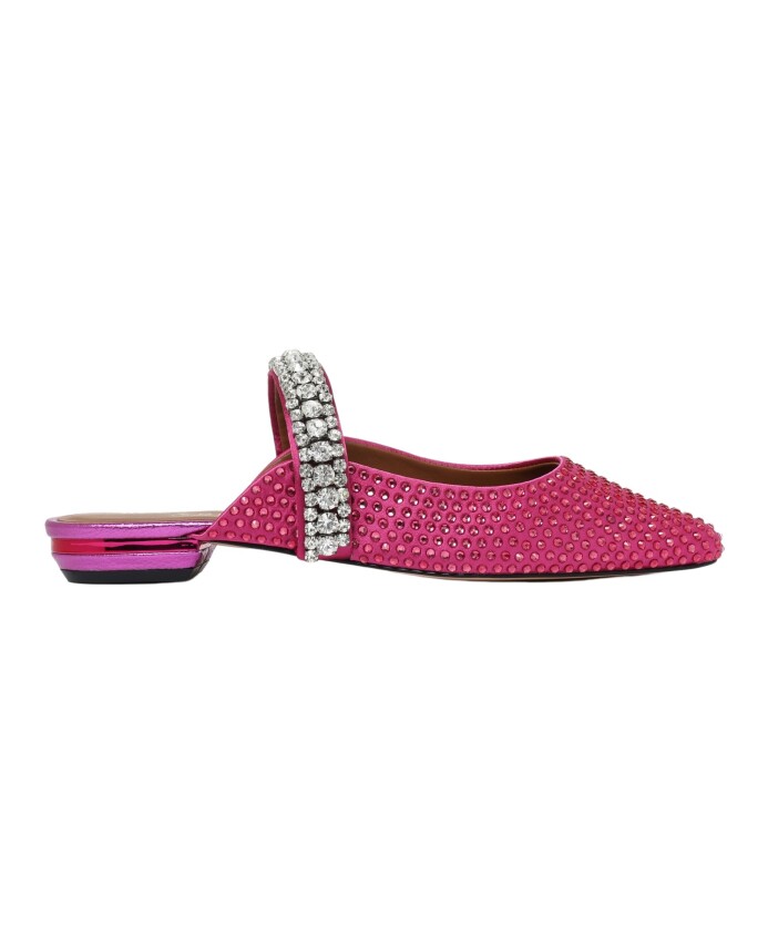 sandales-mules-fuchsia-cristal
